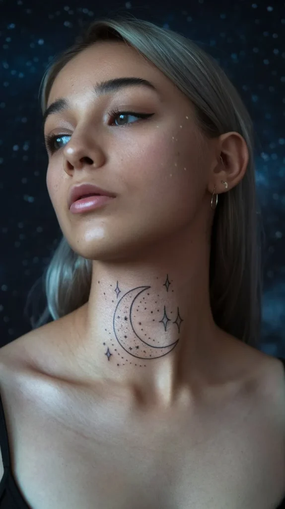 11 Tattoo Ideas for the Neck to Make a Bold Statement 4 11 Tattoo Ideas for the Neck to Make a Bold Statement