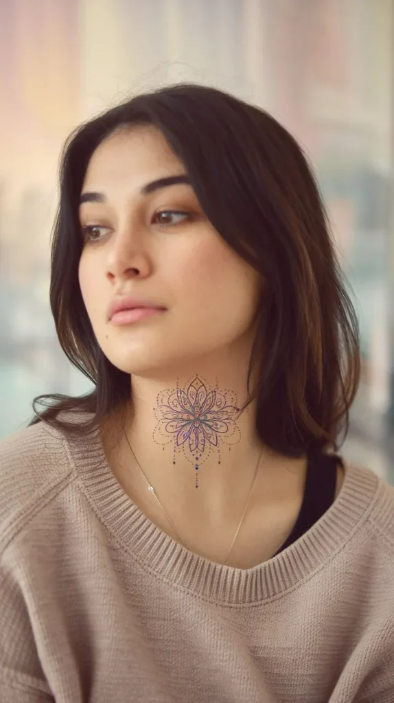 11 Tattoo Ideas for the Neck to Make a Bold Statement 10 11 Tattoo Ideas for the Neck to Make a Bold Statement